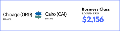 Chicago to Cairo