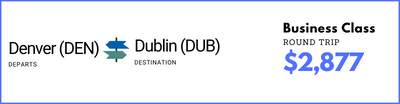 Denver to Dublin