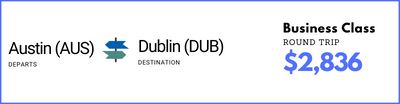 Austin to Dublin