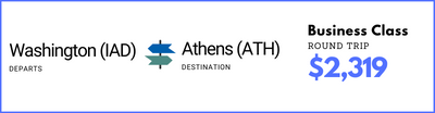 Washington to Athens