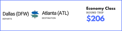 Dallas to Atlanta