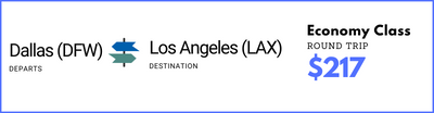 Dallas to Los Angeles