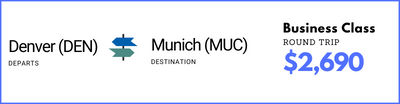 Denver to Munich