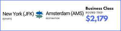 New York to Amsterdam - May 15 to May 30