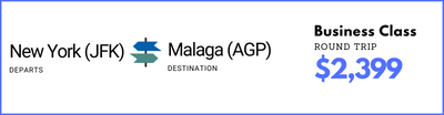 New York to Malaga