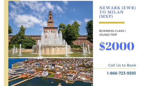 Newark to Milan Business Class Special Offer