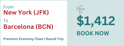 Flights to Barcelona from NYC - Premium Economy Class
